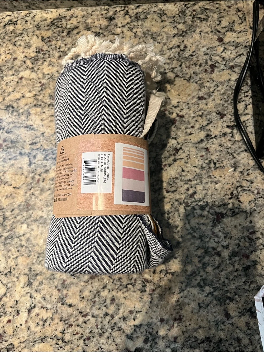Sand Cloud Range Stripe Dobby Beach Towel - NWT